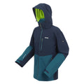 Moroccan Blue-Navy - Side - Regatta Mens Bosfield II Waterproof Jacket