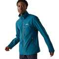 Moroccan Blue-Citron Lime - Front - Regatta Mens Bosfield II Waterproof Jacket