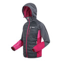 Seal Grey-Flamingo Pink - Side - Regatta Womens-Ladies Andreson Pro Hybrid Jacket