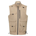 Oat - Front - Regatta Mens Travel Light Packaway Gilet