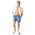 Oxford Blue - Lifestyle - Regatta Mens Loras Family Hawaiian Swim Shorts