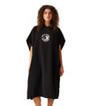 Black - Lifestyle - Regatta Unisex Adult Tidal Wave Hooded Towel