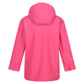 Flamingo Pink - Back - Regatta Childrens-Kids Beylina Waterproof Jacket