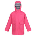 Flamingo Pink - Front - Regatta Childrens-Kids Beylina Waterproof Jacket