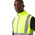 Yellow-Orange - Side - Regatta Mens Pro Full Zip Hi-Vis Vest