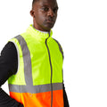 Yellow-Orange - Lifestyle - Regatta Mens Pro Full Zip Hi-Vis Vest