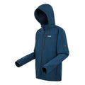 Moonlight Denim-Tangerine Tango - Side - Regatta Mens Arana Waterproof Soft Shell Jacket