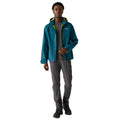 Moroccan Blue-Citron Lime - Close up - Regatta Mens Arana Waterproof Soft Shell Jacket