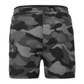 Grey-Black Camo - Back - Regatta Childrens-Kids Skander III Plain Swim Shorts