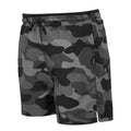 Grey-Black Camo - Side - Regatta Childrens-Kids Skander III Plain Swim Shorts