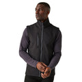 Black-Seal Grey - Side - Regatta Mens Navigate Softshell 2 Layer Body Warmer