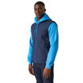 Navy-French Blue - Side - Regatta Mens Navigate Softshell 2 Layer Body Warmer