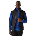 Black-New Royal - Side - Regatta Mens Navigate Softshell 2 Layer Body Warmer