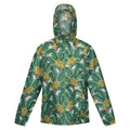 Green - Front - Regatta Womens-Ladies Orla Kiely Tropical Floral Packaway Waterproof Jacket