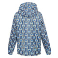 Navy - Back - Regatta Womens-Ladies Orla Kiely Tall Flowers Packaway Waterproof Jacket