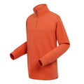 Rusty Orange - Side - Regatta Mens Agilno Half Zip Fleece Top