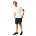 Navy - Close up - Regatta Mens Aldan Chino Shorts