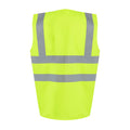 Yellow - Back - Regatta Mens Pro Supervisor Hi-Vis Vest