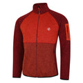 Syrah Red-Cinnamon - Side - Dare 2B Mens Torrek Fleece Top