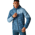 Moonlight Denim-Coronet Blue - Lifestyle - Regatta Mens Hillpack II Colour Block Padded Jacket