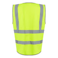 Yellow - Back - Regatta Mens Pro Executive Hi-Vis Vest