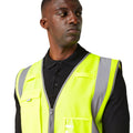 Yellow - Side - Regatta Mens Pro Executive Hi-Vis Vest