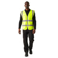 Yellow - Pack Shot - Regatta Mens Pro Executive Hi-Vis Vest