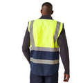 Yellow-Navy - Lifestyle - Regatta Mens Pro Executive Hi-Vis Vest