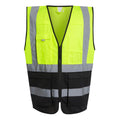 Yellow-Black - Front - Regatta Mens Pro Executive Hi-Vis Vest