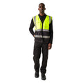 Yellow-Black - Pack Shot - Regatta Mens Pro Executive Hi-Vis Vest