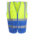 Yellow-Royal Blue - Front - Regatta Mens Pro Executive Hi-Vis Vest