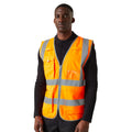 Orange - Side - Regatta Mens Pro Executive Hi-Vis Vest