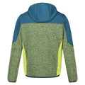 Piquant Green-Moroccan Blue - Back - Regatta Mens Cadford VI Marl Hooded Fleece Jacket