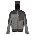 Agave Green-Ash - Front - Regatta Mens Cadford VI Marl Hooded Fleece Jacket