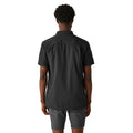 Ash-Black - Pack Shot - Regatta Mens Mindano VIII Patterned Short-Sleeved Shirt