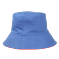 Lake Blue-Shell Pink - Back - Regatta Womens-Ladies Plain Reversible Bucket Hat