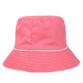 Lake Blue-Shell Pink - Close up - Regatta Womens-Ladies Plain Reversible Bucket Hat