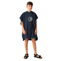 Navy - Lifestyle - Regatta Childrens-Kids Spirit Of Adventure Hooded Towel