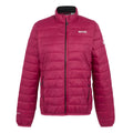 Deep Pink-Black - Front - Regatta Womens-Ladies Hillpack II Insulated Padded Jacket