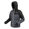 Seal Grey-Black - Side - Regatta Womens-Ladies Hillpack II Hooded Padded Jacket