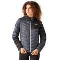 Seal Grey-Black - Lifestyle - Regatta Womens-Ladies Hillpack II Hooded Padded Jacket