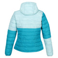 Tahoe Blue-Bleached Aqua - Back - Regatta Womens-Ladies Hillpack II Hooded Padded Jacket