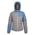 Heather-Coronet Blue - Front - Regatta Womens-Ladies Hillpack II Hooded Padded Jacket