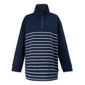 Navy-White - Front - Regatta Womens-Ladies Bayletta Half Placket Sweatshirt