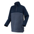 Navy-White - Side - Regatta Womens-Ladies Bayletta Half Placket Sweatshirt