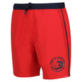 High Risk Red-Navy - Side - Regatta Mens Bentham Swim Shorts