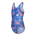 Oxford Blue - Side - Regatta Girls Katrisse Family Hawaiian One Piece Swimsuit