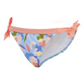 Blue-Green-Pink - Side - Regatta Womens-Ladies Flavia Abstract Floral String Bikini Bottoms