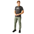 Agave Green - Close up - Regatta Mens Travel Light Packaway Trousers