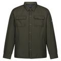 Dark Khaki - Front - Regatta Mens Vinca Shacket Jacket